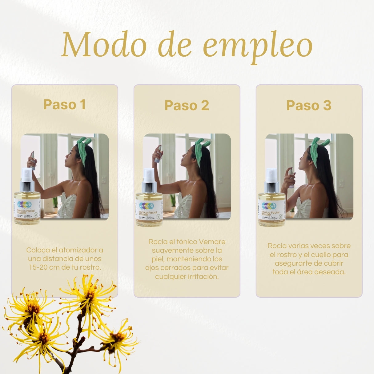 Tónico Facial De Hamamelis Vemare Piel Balanceada 100ML
