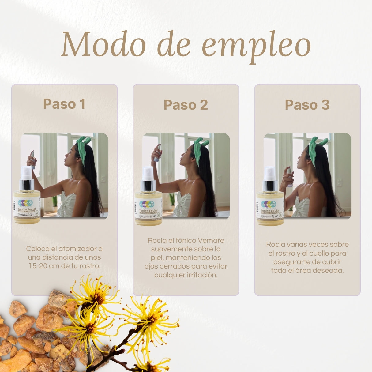 Tónico Facial De Hamamelis Con Benjuí De Vemare 100ML