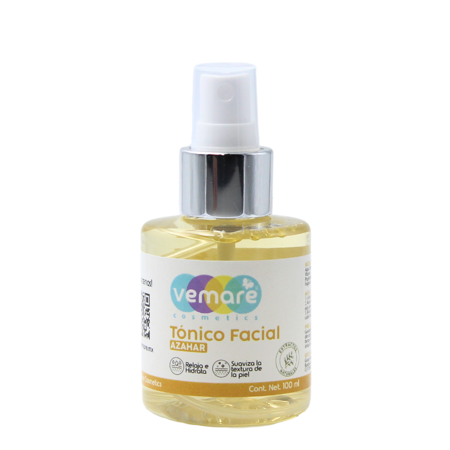 Tónico Facial De Azahar Vemare Suavizante Y Calmante