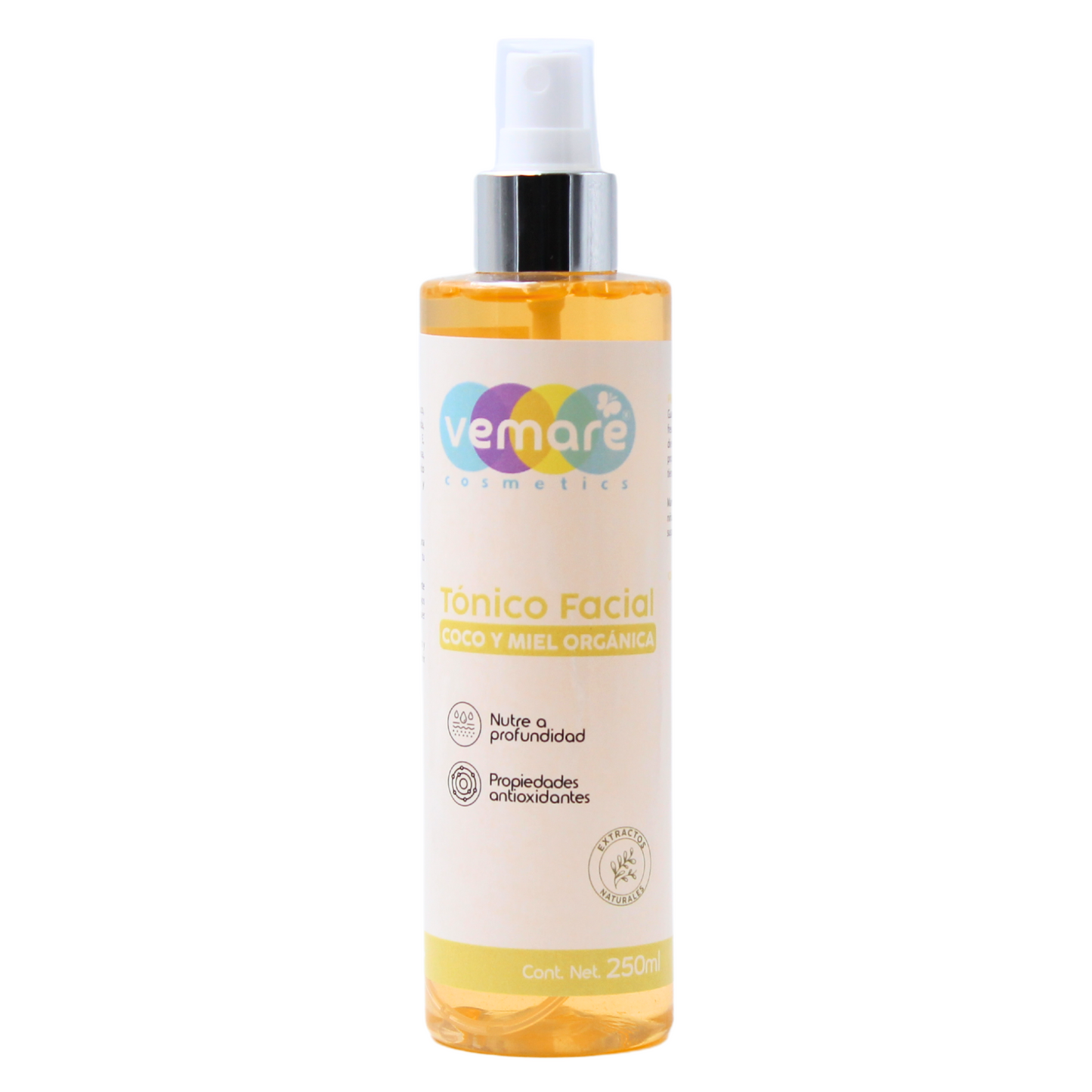 Tónico Facial De Coco Y Miel Orgánica Vemare Calmante