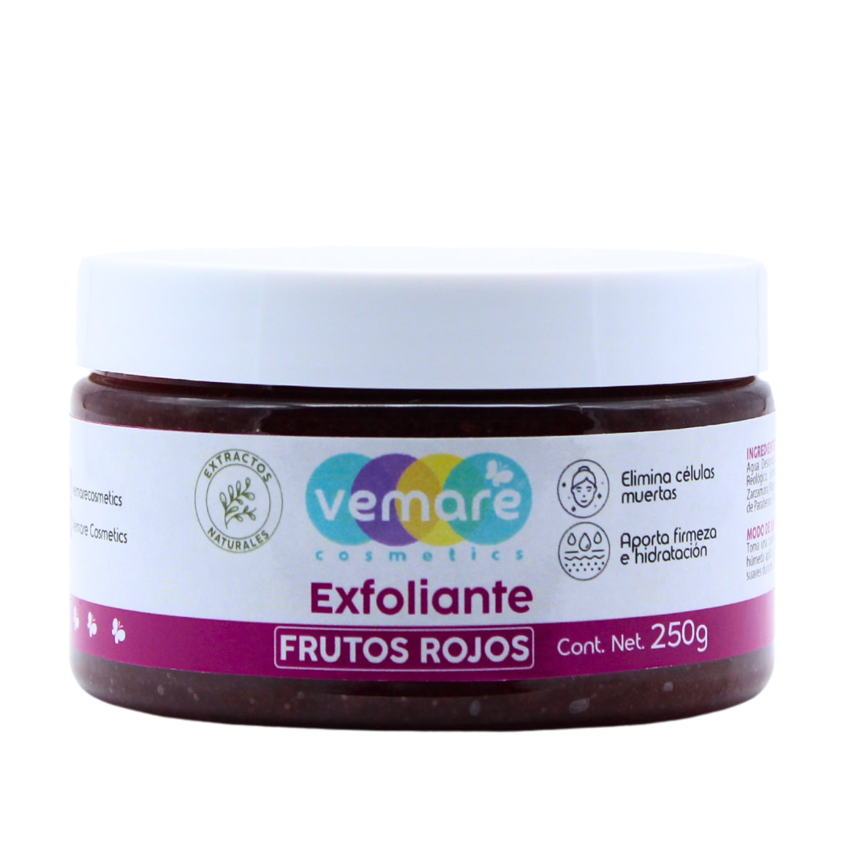 Exfoliante De Frutos Rojos Vemare Limpia A Profundidad