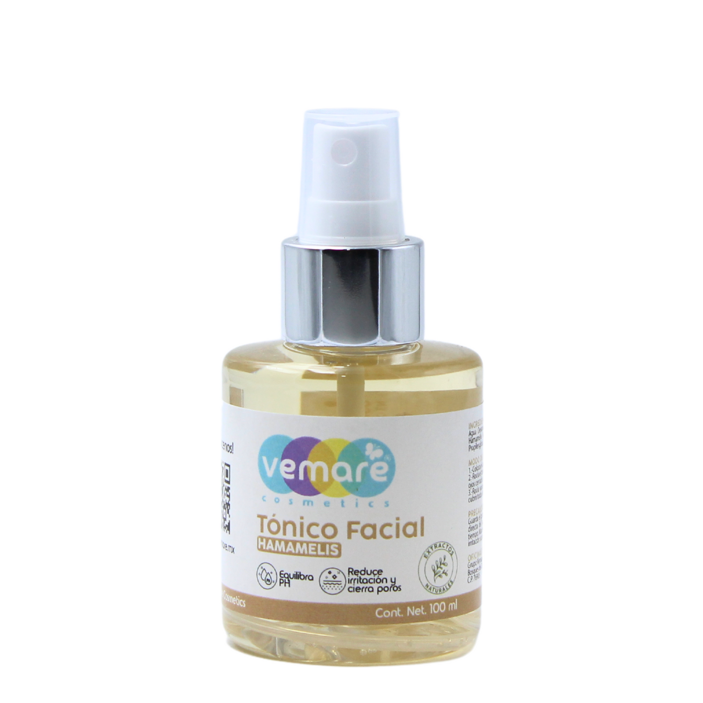 Tónico Facial De Hamamelis Vemare Piel Balanceada 100ML