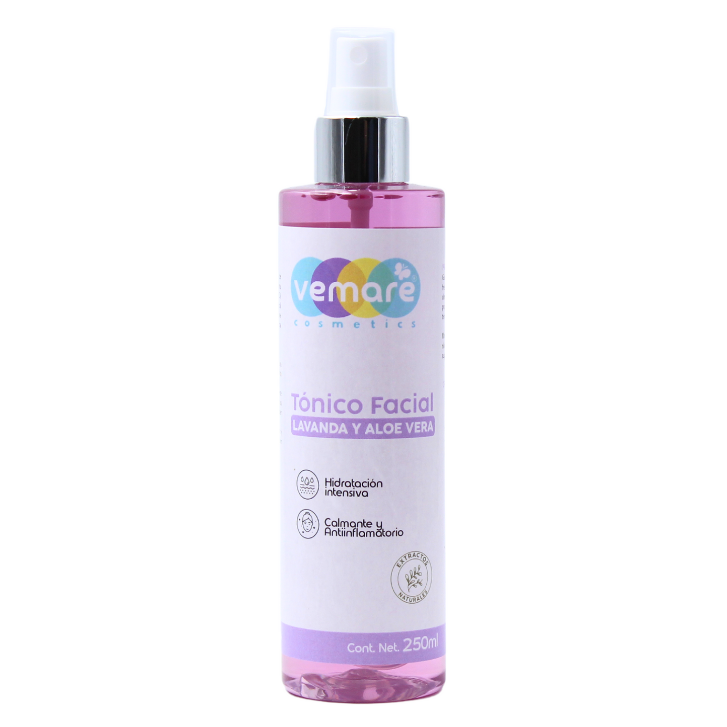 Tónico Facial De Lavanda Y Aloe Vera Vemare Suaviza