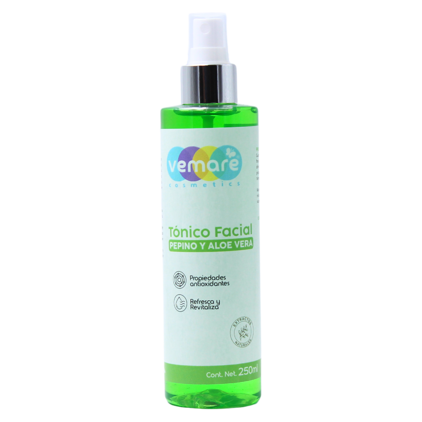 Tónico Facial De Pepino Y Aloe Vera Vemare Hidratante
