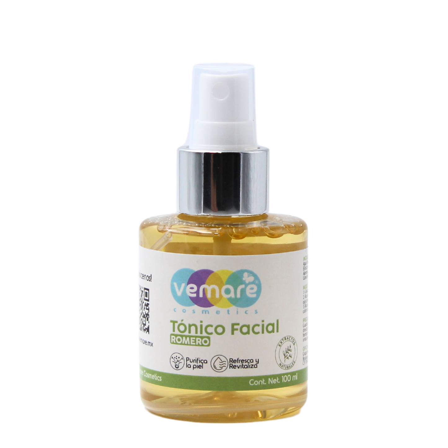 Tónico Facial De Romero Vemare Hidratante Piel Fresca