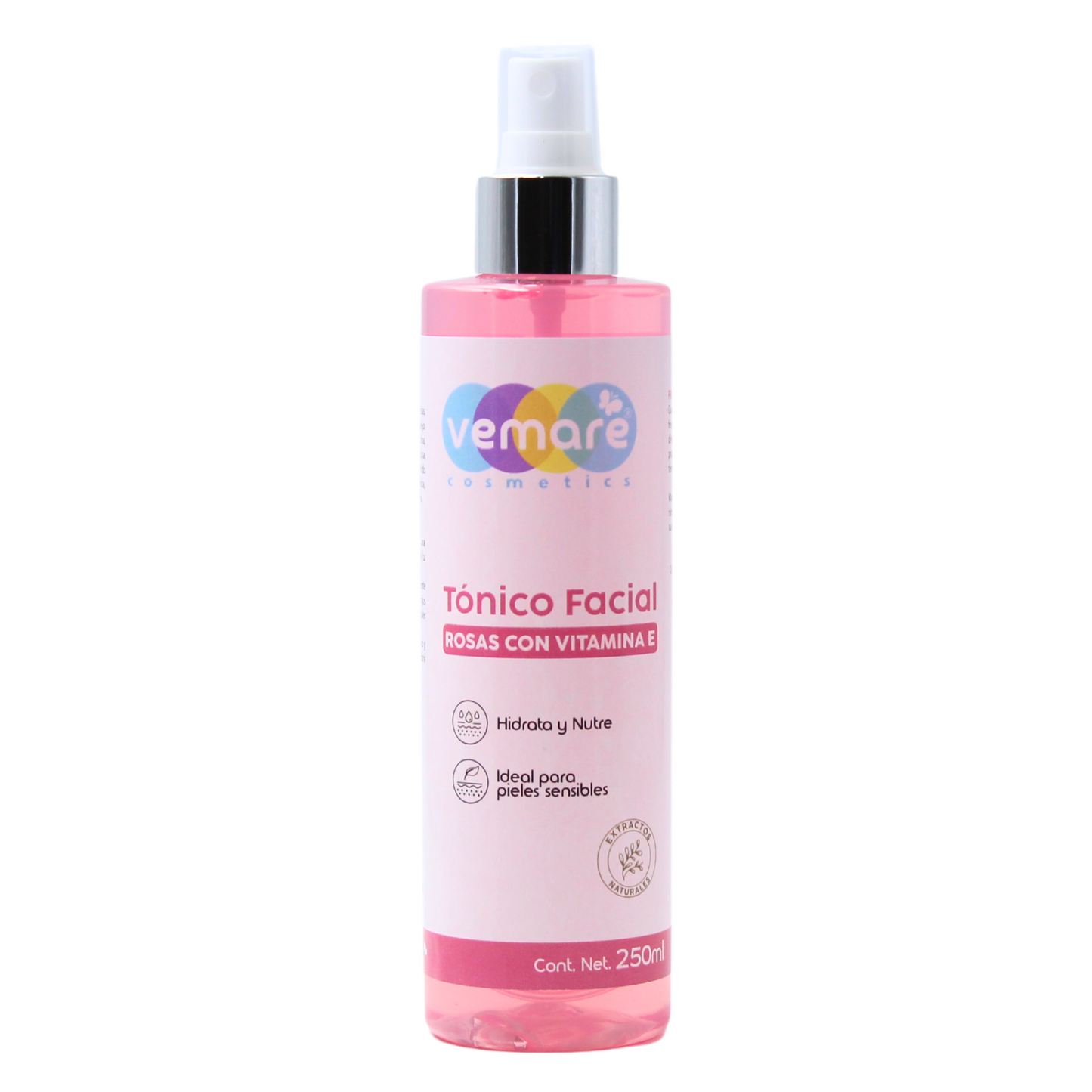 Tónico Facial De Rosas Y Vitamina E Vemare Hidratante