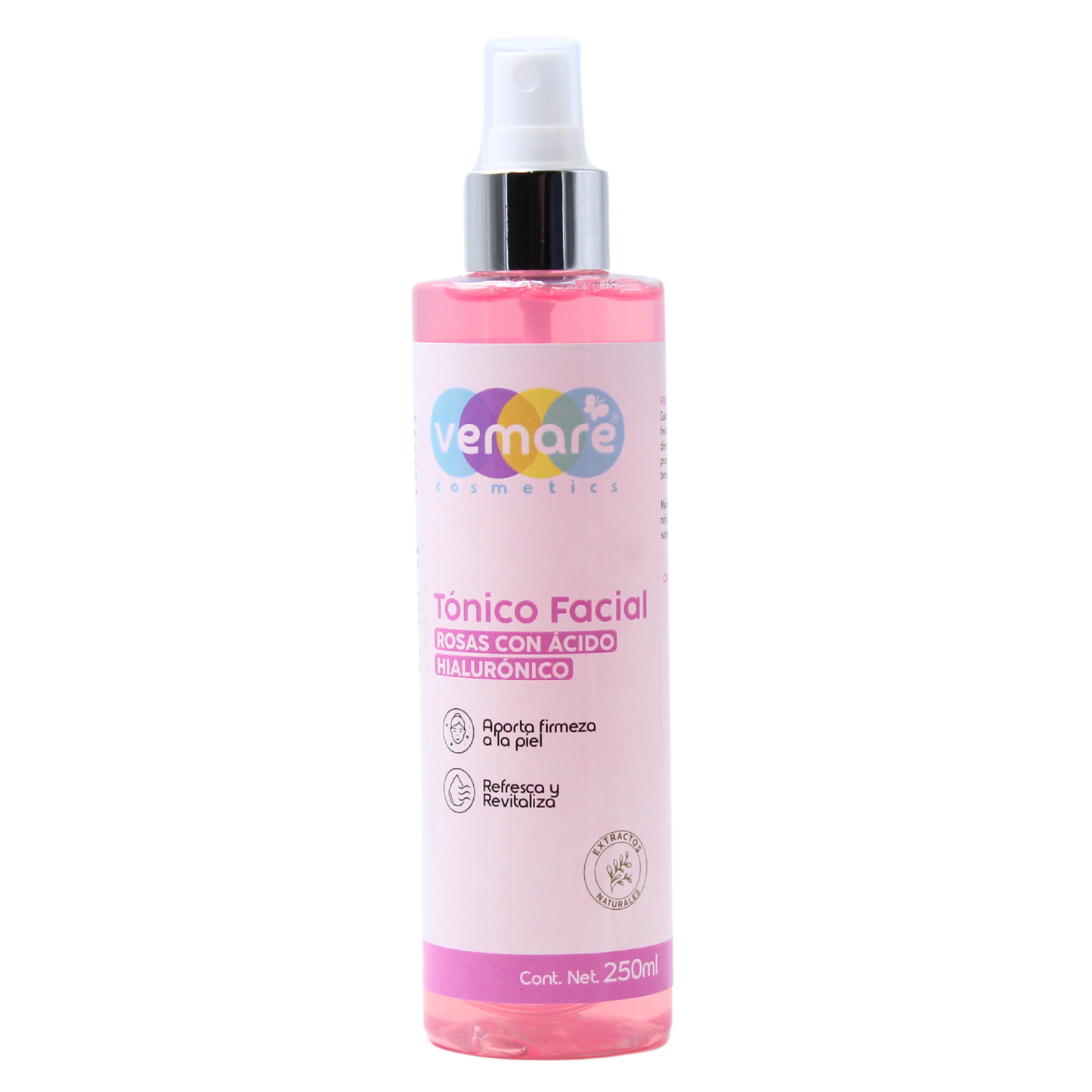 Tónico Facial De Rosas Con Ácido Hialurónico Vemare