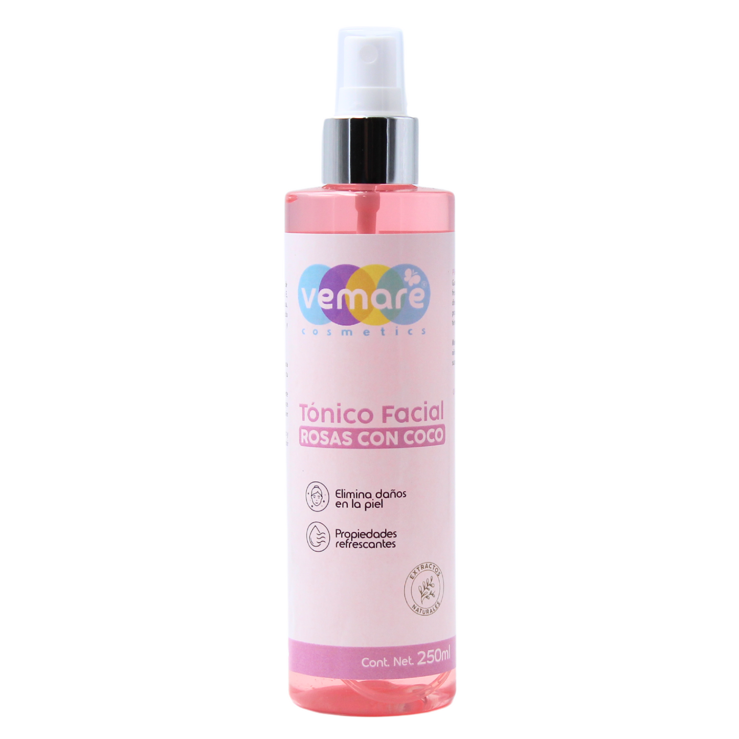 Tónico Facial De Rosas Con Coco Vemare Piel Hidratada