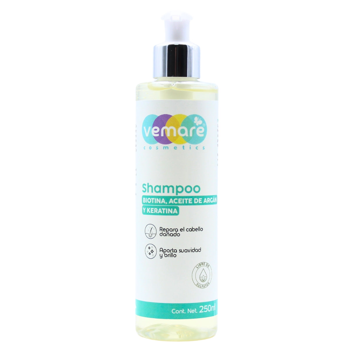 Shampoo De Biotina, Aceite De Argán Y Keratina Vemare