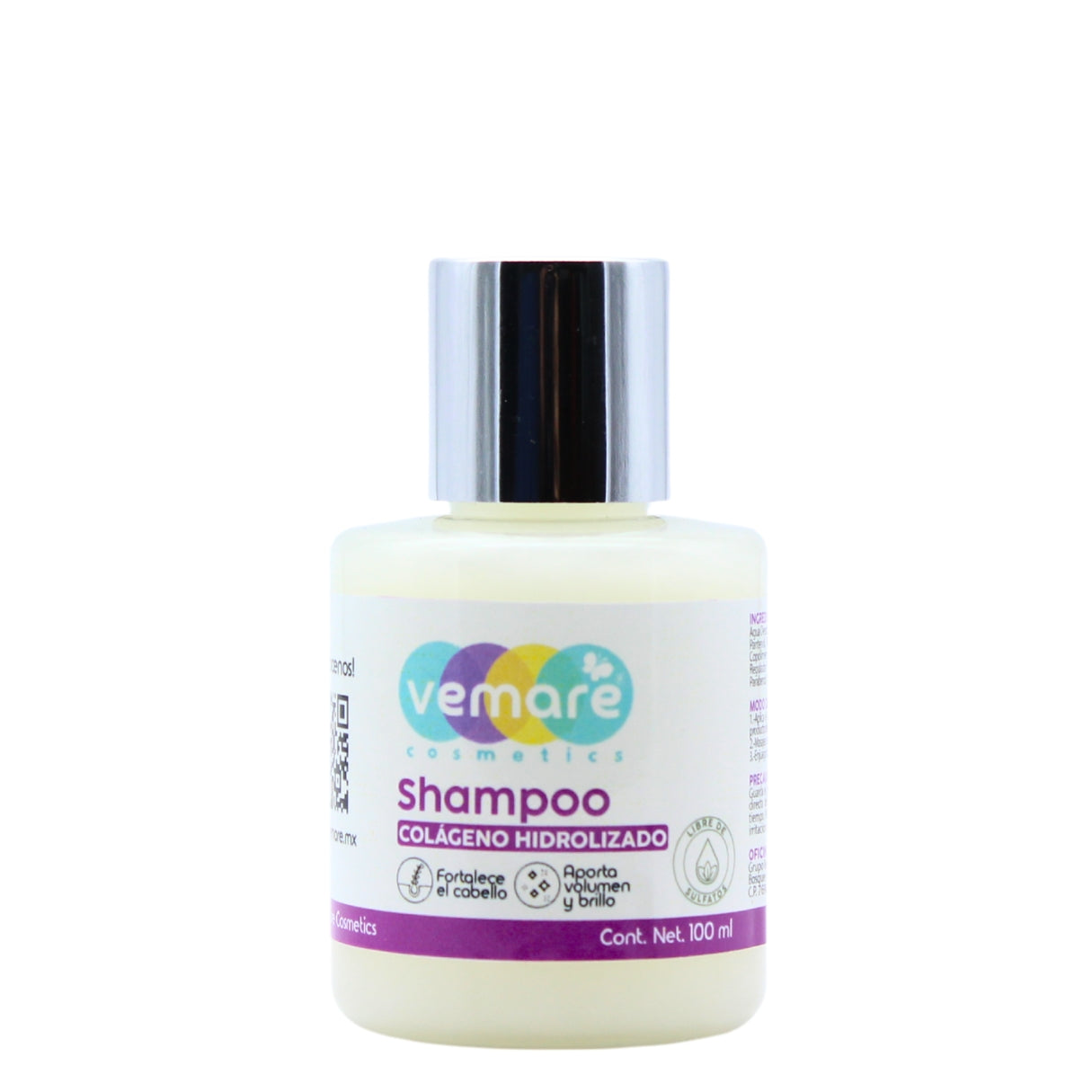 Shampoo De Colágeno Hidrolizado Vemare Volumen, Brillo