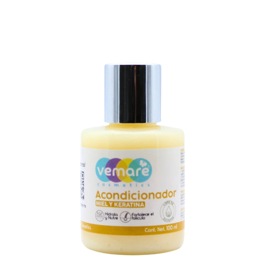 Acondicionador De Miel Y Keratina Vemare Fortalecedor
