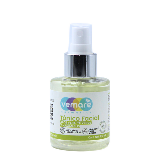 Tónico Facial Aloe Vera, Té Verde Y Hamamelis Vemare