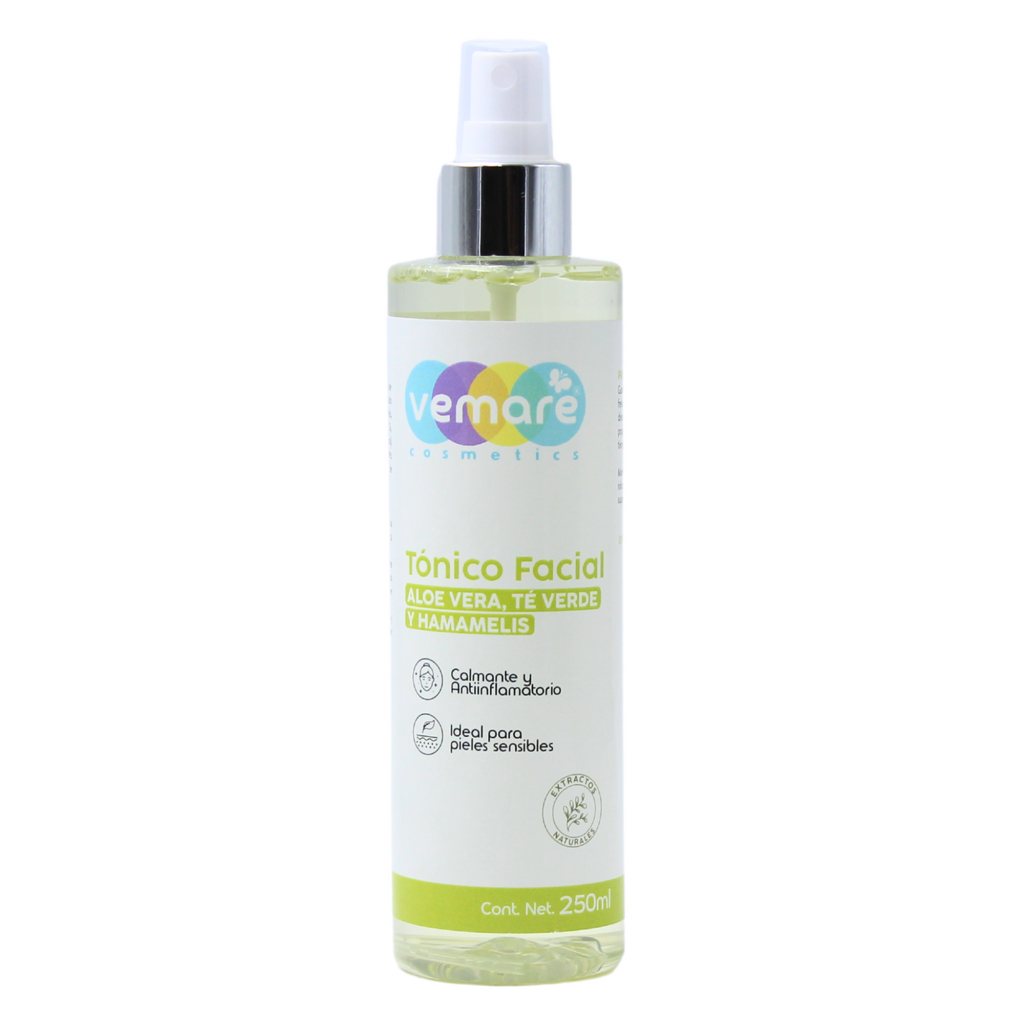 Tónico Facial Aloe Vera, Té Verde Y Hamamelis Vemare