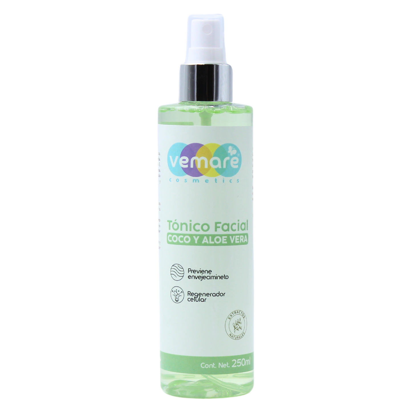 Tónico Facial De Coco Y Aloe Vera Vemare Calmante