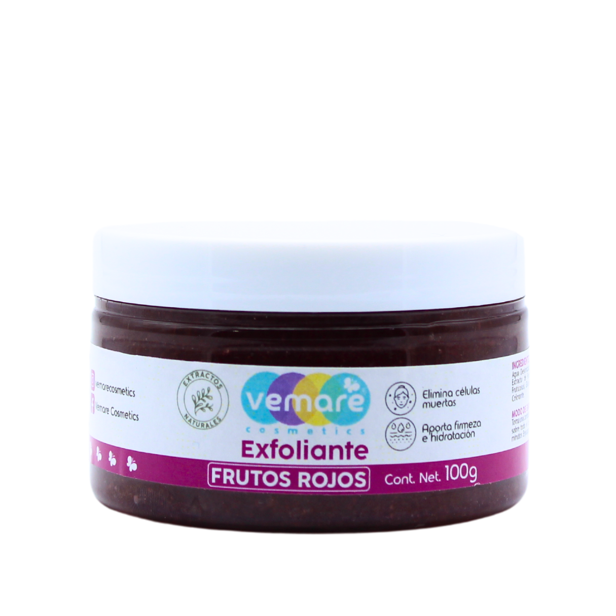 Exfoliante De Frutos Rojos Vemare Limpia A Profundidad