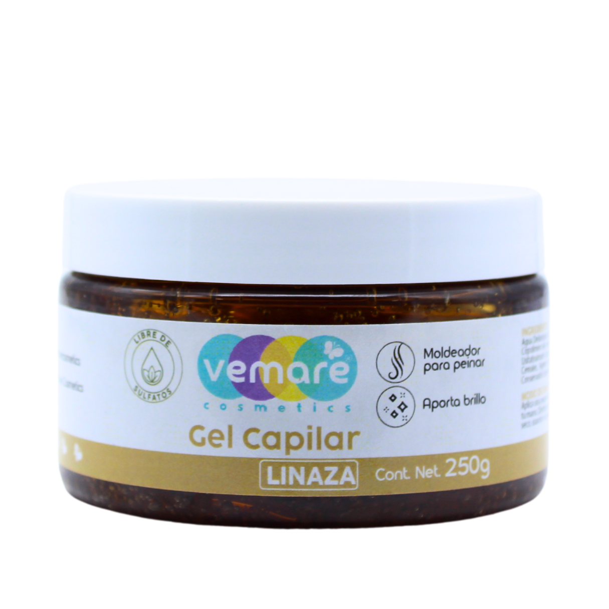 Gel Natural Capilar Con Extracto De Linaza Vemare