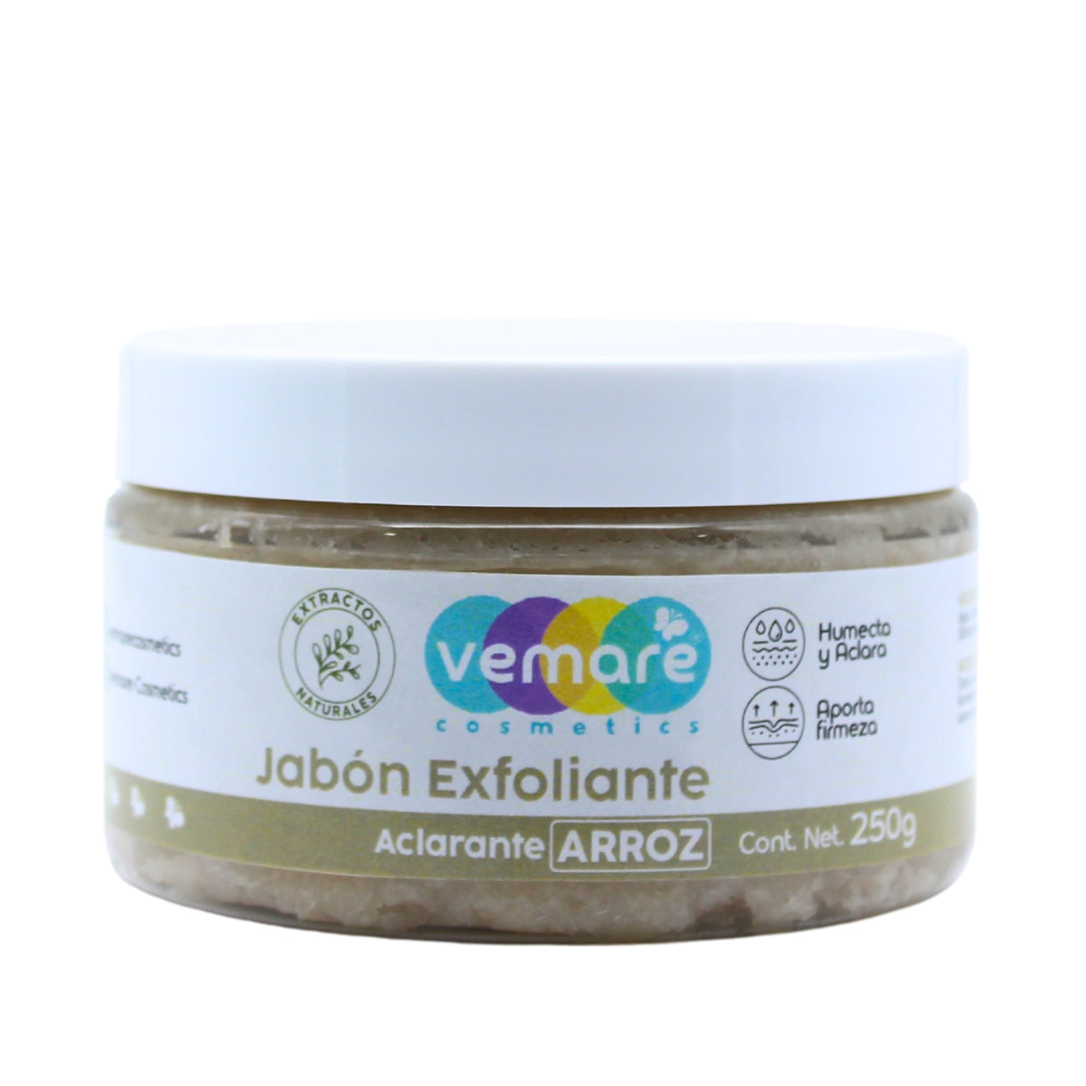 Jabón Exfoliante De Arroz Y Café Vemare Luminosidad