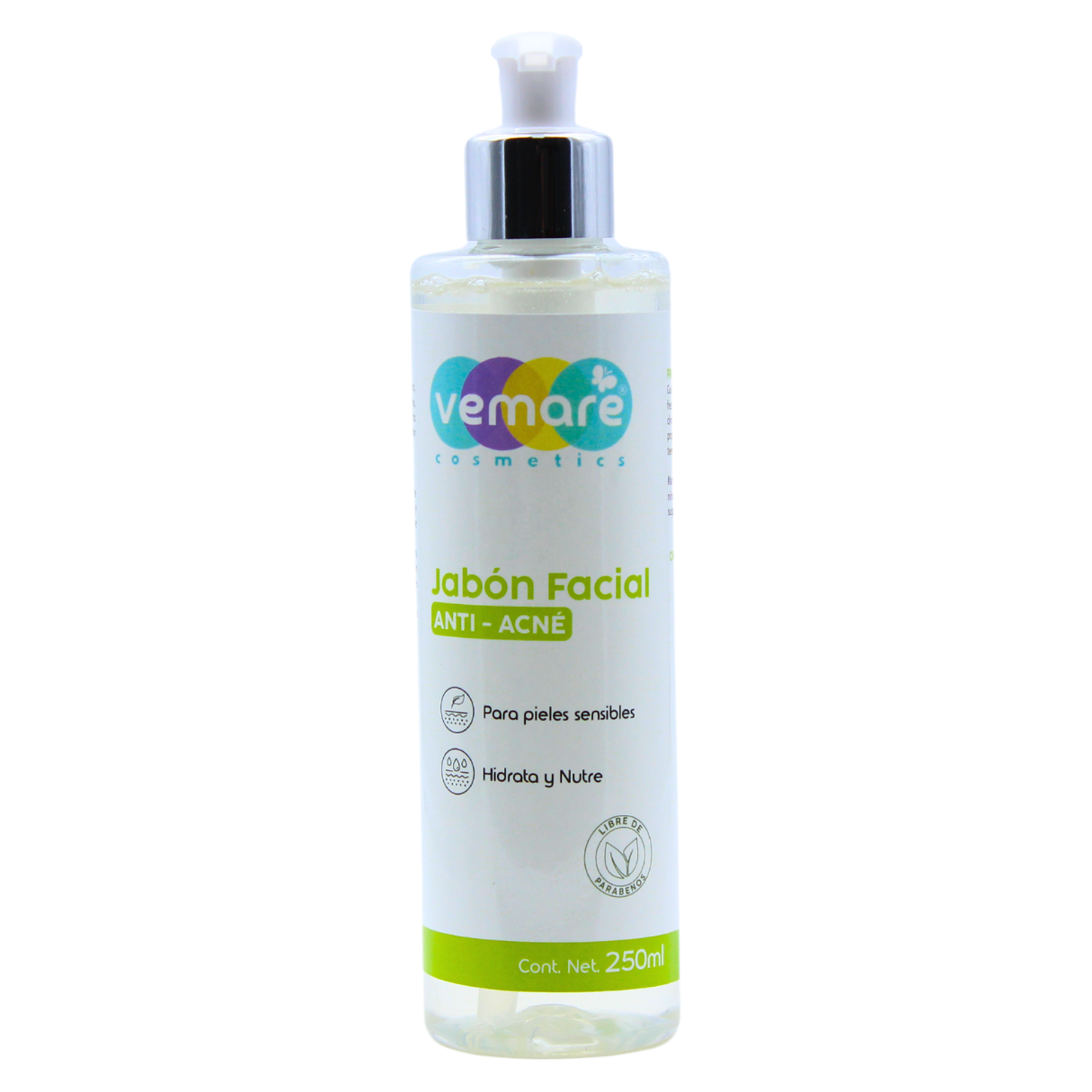 Jabón Liquido Facial Control Acné Vemare Piel Grasa
