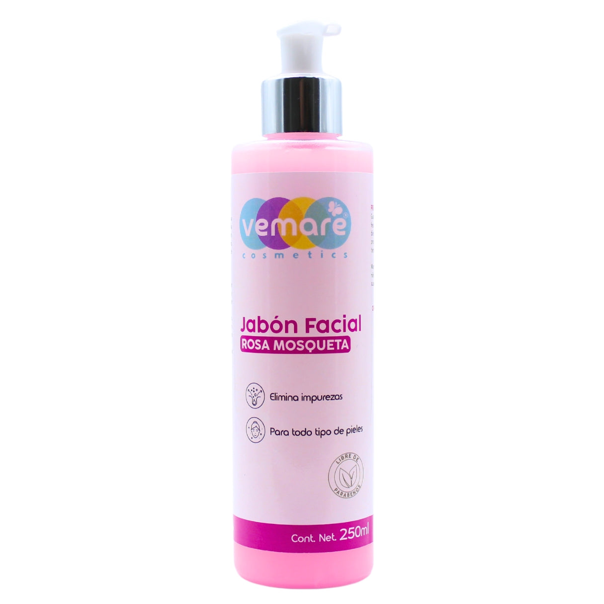 Jabón Líquido Facial Rosa Mosqueta Vemare