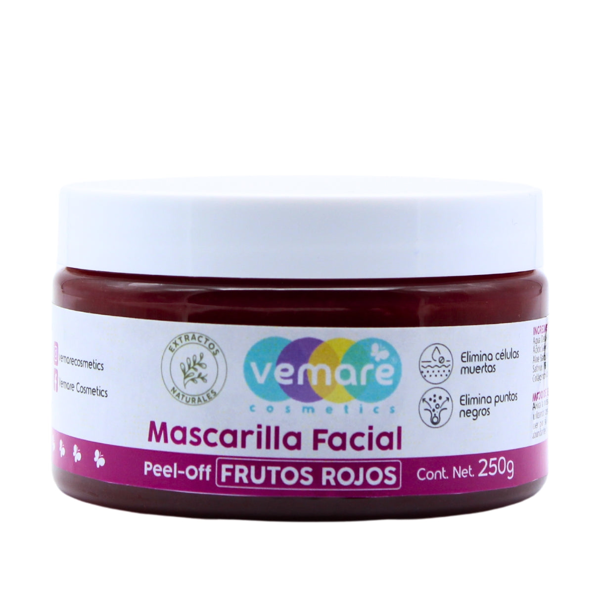 Mascarilla Facial Peel-off Frutos Rojos Vemare