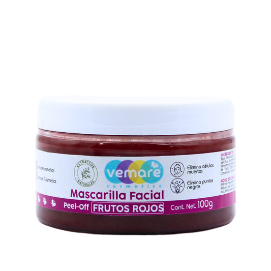 Mascarilla Facial Peel-off Frutos Rojos Vemare