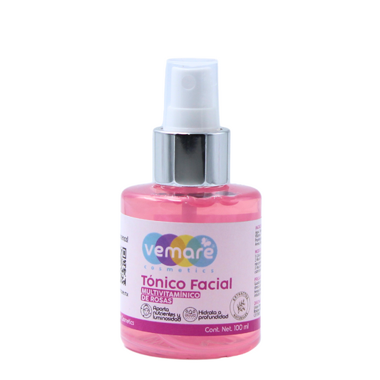 Tónico Facial Multivitamínico De Rosas Vemare Hidrata