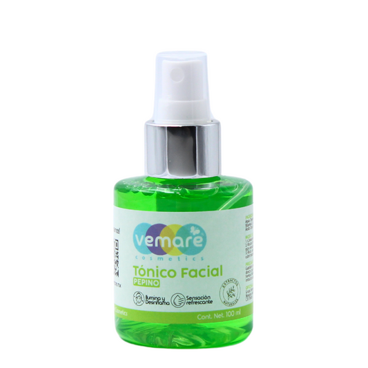 Tónico Facial De Pepino Vemare Refresca e Hidrata