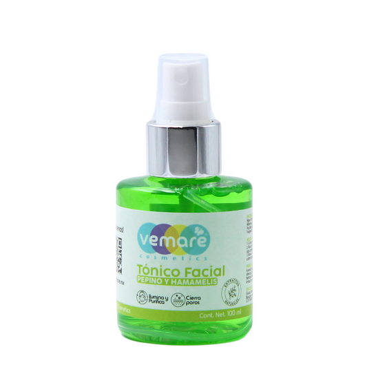 Tónico Facial Pepino Y Hamamelis Vemare Refrescante