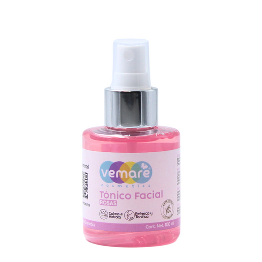 Tónico Facial De Rosas Vemare Piel Fresca Hidratante 100ml