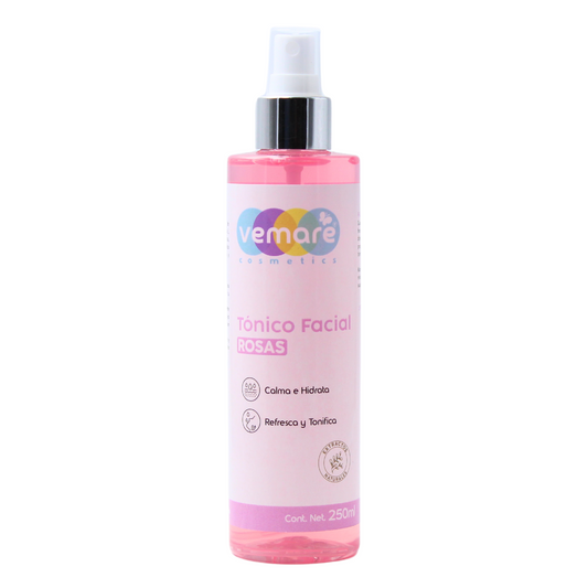 Tónico Facial De Rosas Vemare Piel Fresca Hidratante 250ml