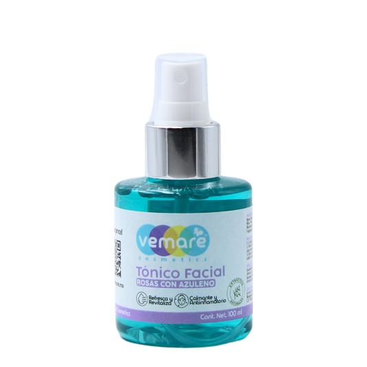 Tónico Facial De Rosas Y Azuleno Vemare Piel Sensible