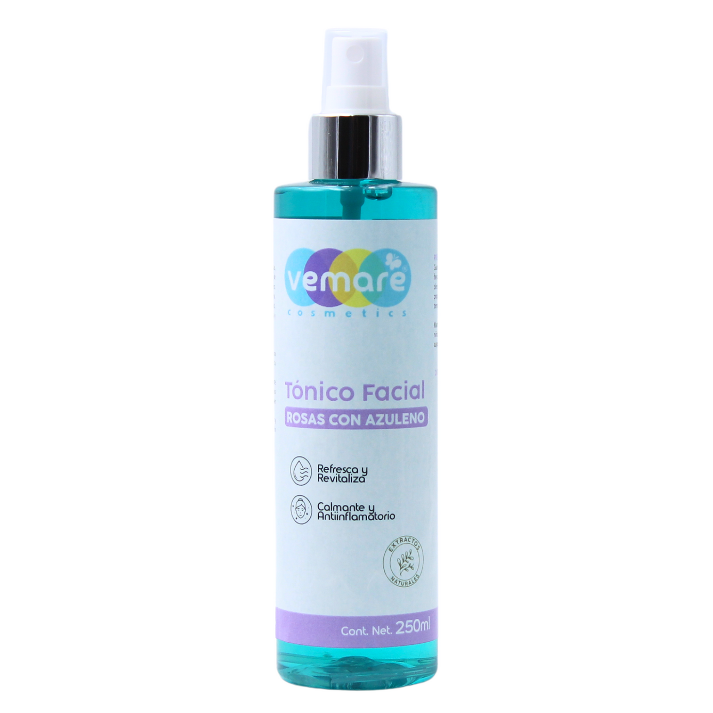 Tónico Facial De Rosas Y Azuleno Vemare Piel Sensible