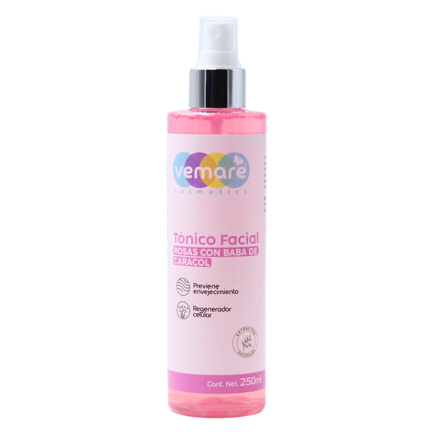 Tónico Facial Rosas Y Baba De Caracol Vemare