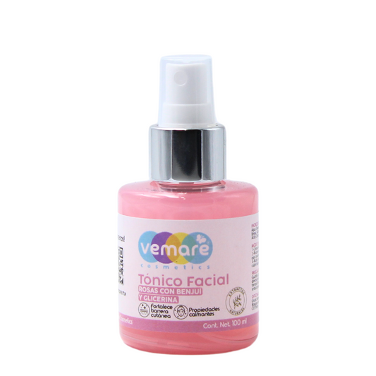 Tónico Facial Rosas Con Benjuí Y Glicerina Vemare