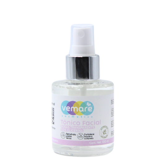 Tónico Facial Rosas Transparente Y Glicerina Vemare