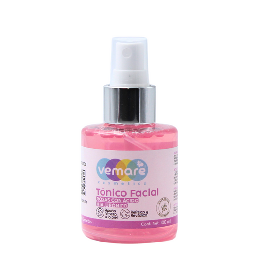 Tónico Facial De Rosas Con Ácido Hialurónico Vemare