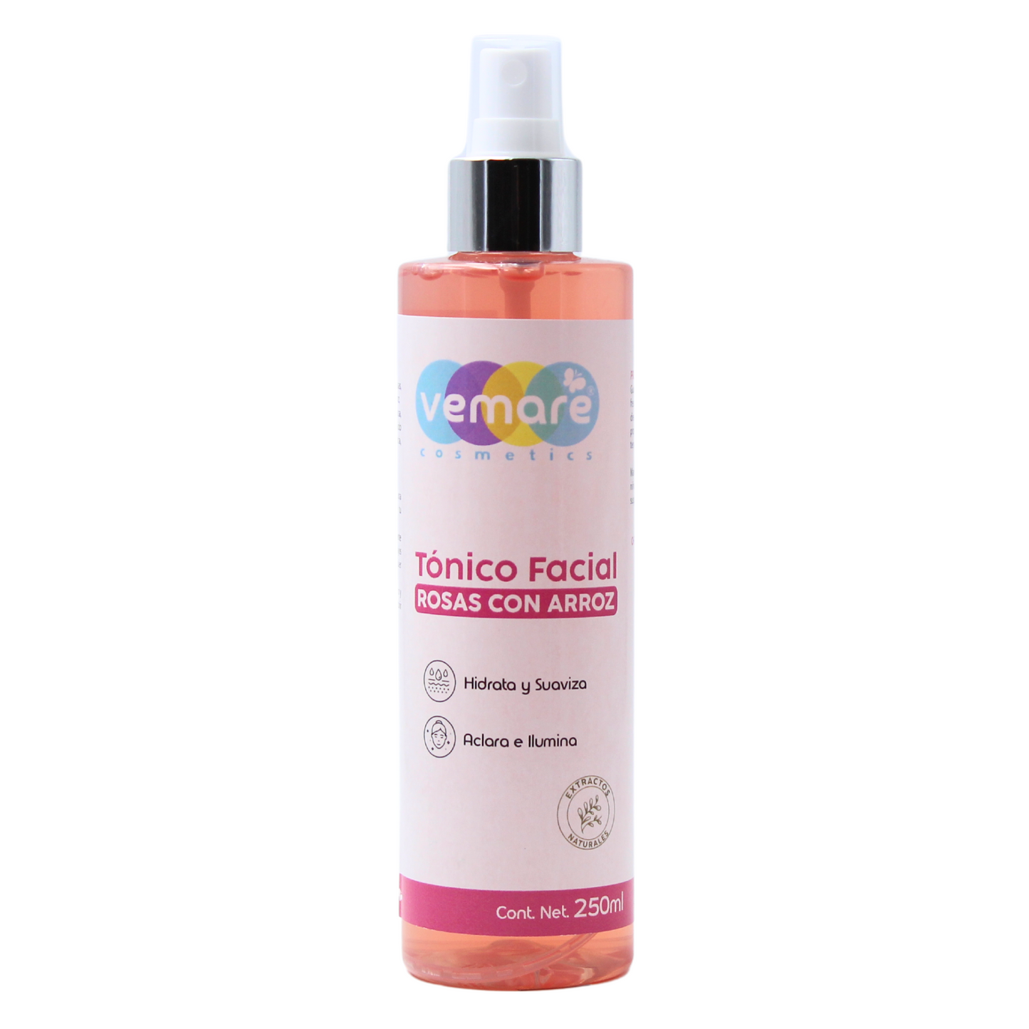 Tónico Facial De Rosas Con Arroz Vemare Equilibra