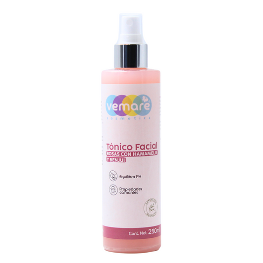 Tónico Facial Rosas Con Hamamelis Y Benjuí Vemare 250ML