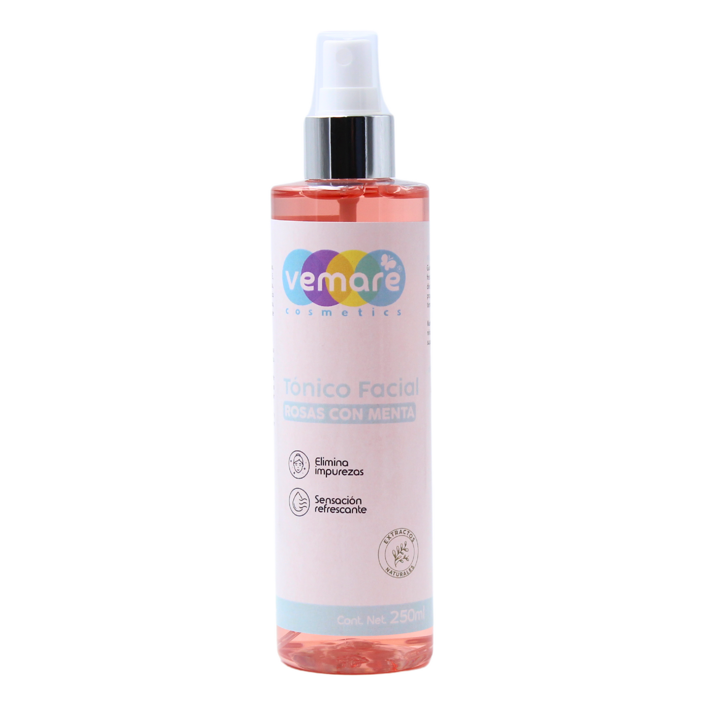 Tónico Facial Rosas Con Menta Vemare Para Piel Grasa