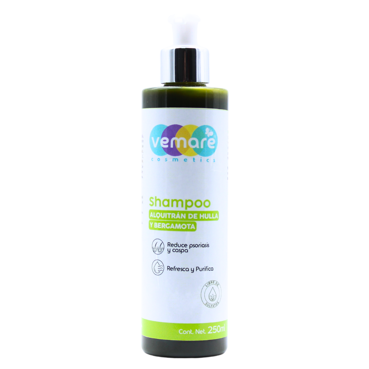 Shampoo De Alquitrán De Hulla Y Bergamota Vemare 250ml
