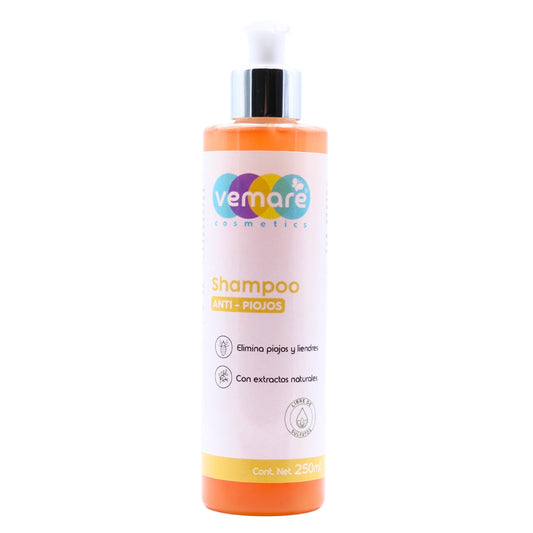 Shampoo Anti-piojos Vemare Efectivo Y Natural 250ml