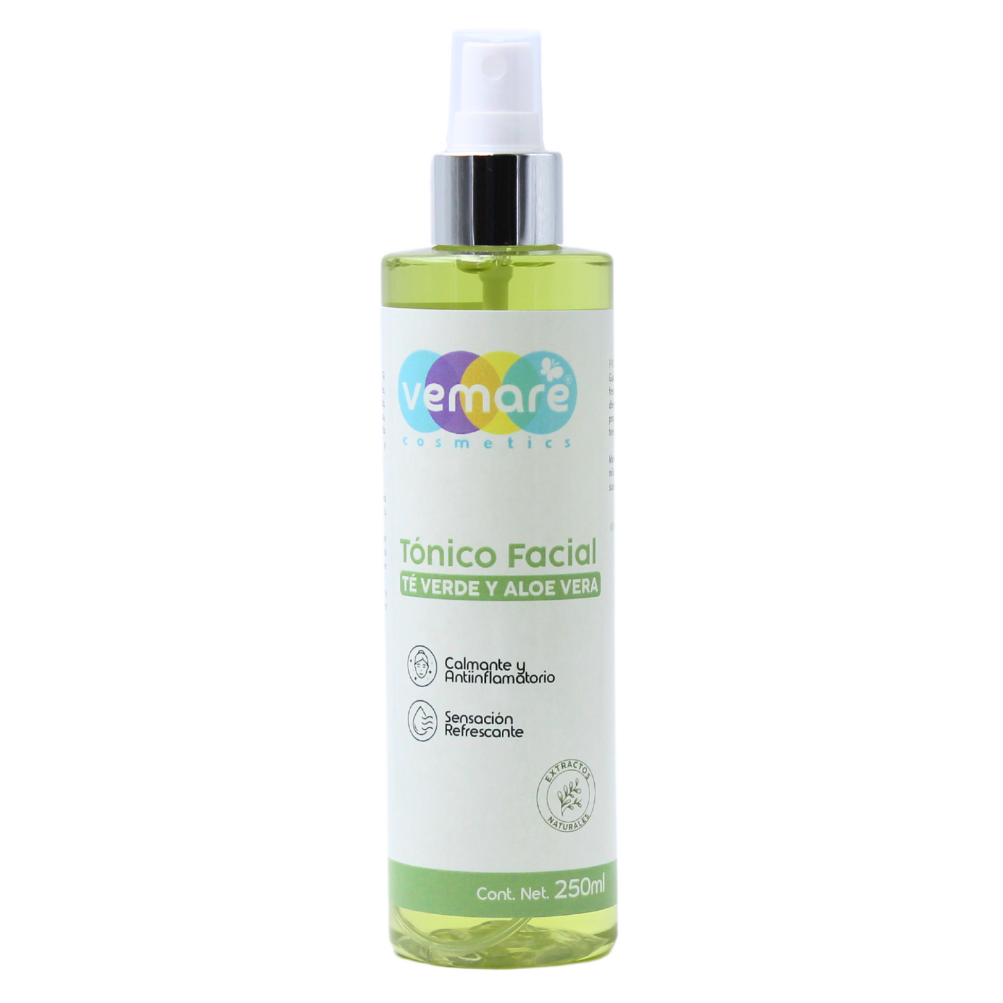 Tónico Facial De Té Verde Y Aloe Vera Vemare Calmante