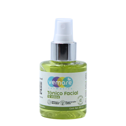 Tónico Facial De Té Verde Vemare Control De Brillo