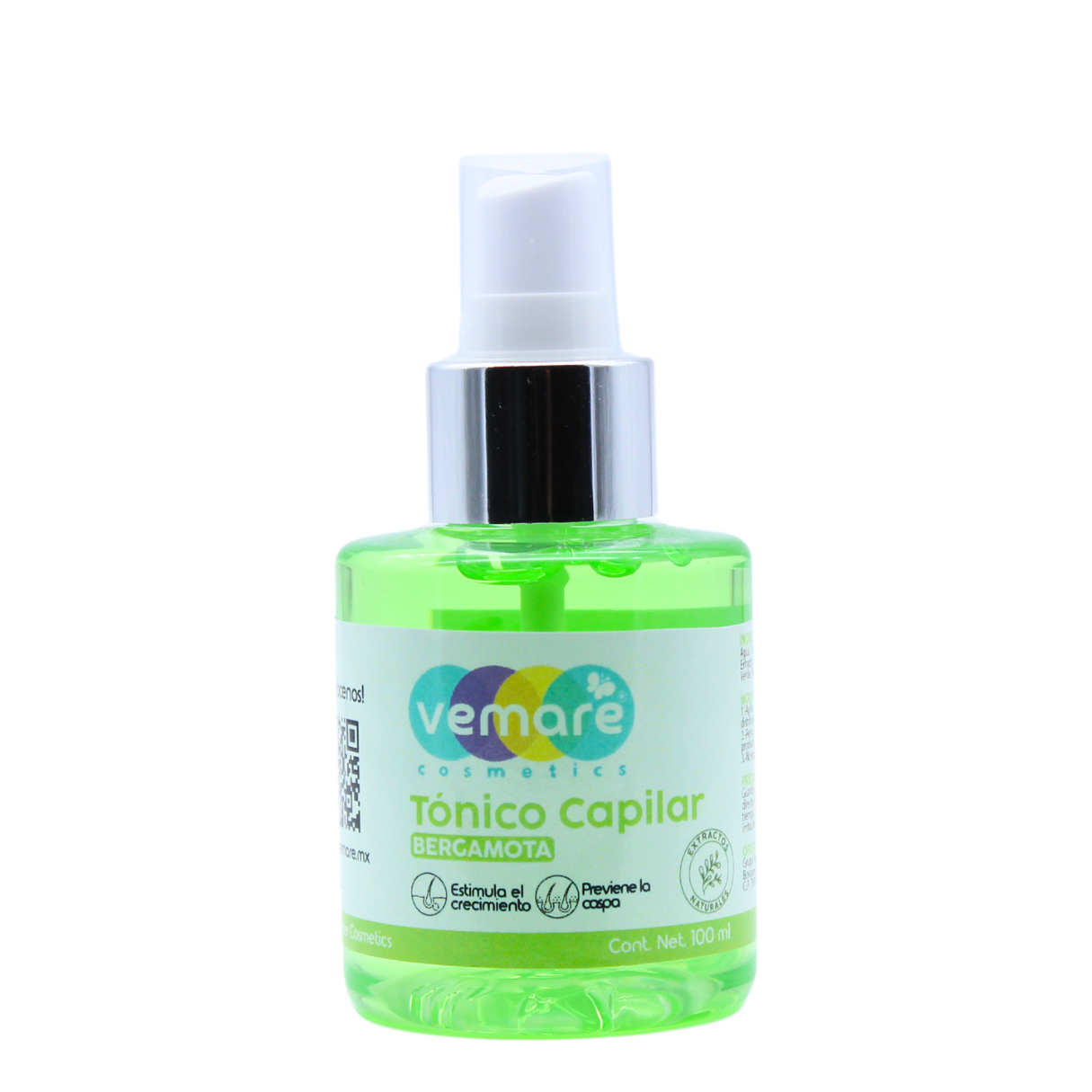 Tónico Capilar De Bergamota Vemare Fortalece El Cabello