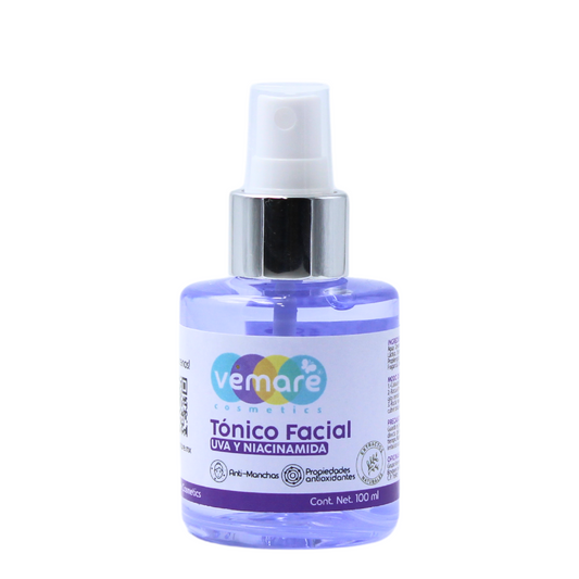 Tónico Facial Uva Y Niacinamida Vemare Luminosidad
