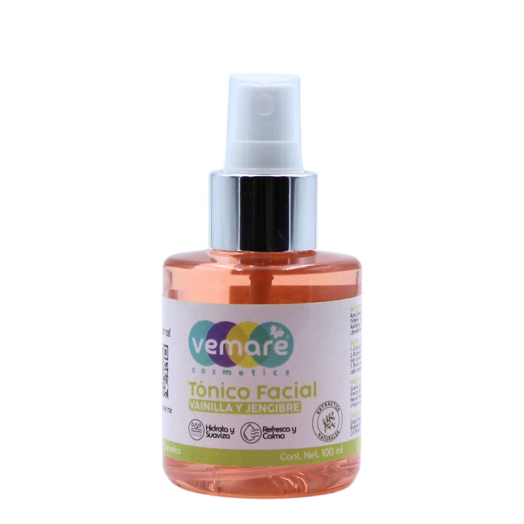Tónico Facial Vanilla Y Jengibre Vemare Refrescante
