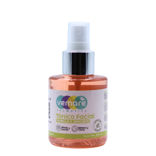 Tónico Facial Vanilla Y Jengibre Vemare Refrescante